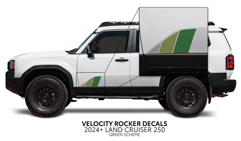 Load image into Gallery viewer, 2024+ Land Cruiser 250 Velocity Lower Rocker Decals
