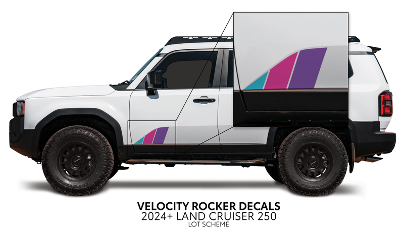 Load image into Gallery viewer, 2024+ Land Cruiser 250 Velocity Lower Rocker Decals
