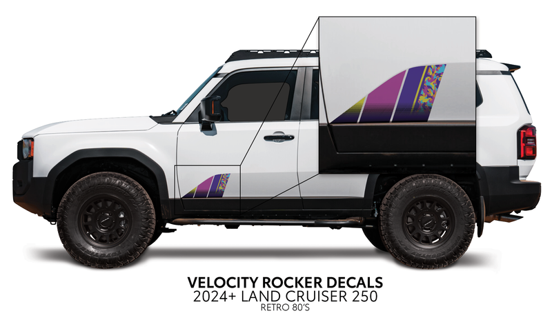 Load image into Gallery viewer, 2024+ Land Cruiser 250 Velocity Lower Rocker Decals
