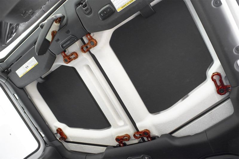 Load image into Gallery viewer, L-SHAPED ROOF LOCKS - JL/JT JEEP (Set of 6) ORANGE
