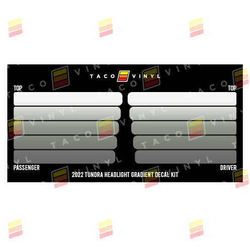Load image into Gallery viewer, 2022+ Tundra Headlight Gradient Decal Kit
