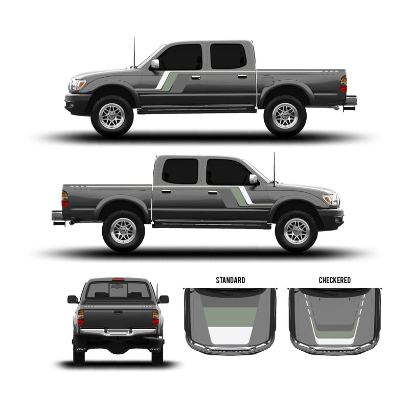 Load image into Gallery viewer, 2001-04 Tacoma Checkered Stripe Kit
