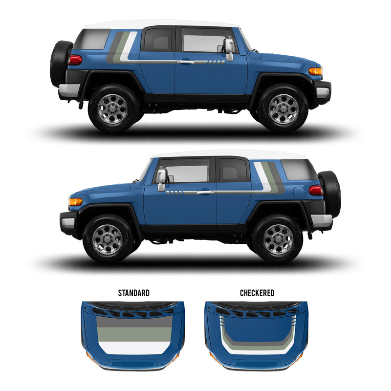 Load image into Gallery viewer, 2007-14 FJ Cruiser Checkered Stripe Kit
