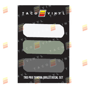 Tundra Pro Grille Decals