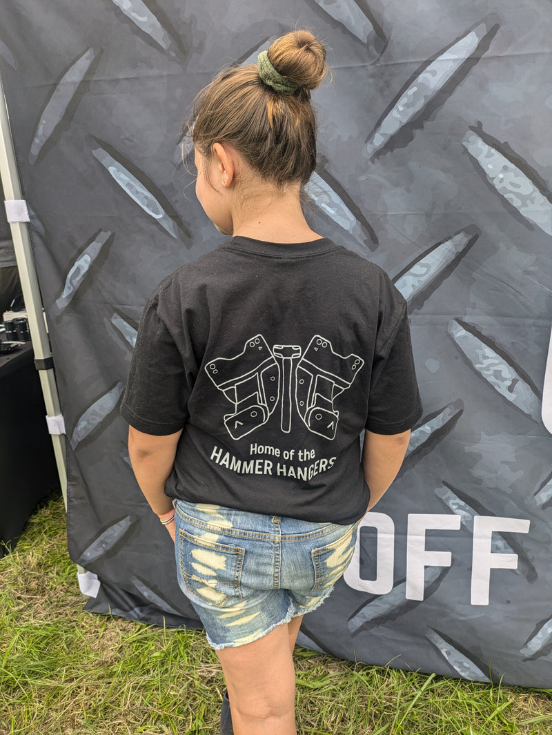 Load image into Gallery viewer, Archive Garage &quot;Home of the Hammer Hangers&quot; T-shirt
