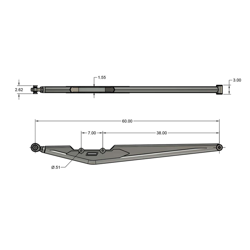 Load image into Gallery viewer, 60&quot; DIY Trailing Arm Kit
