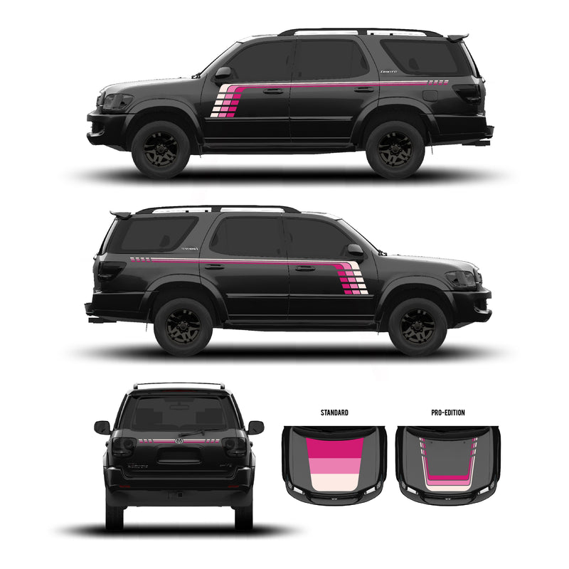 Load image into Gallery viewer, 2001–07 Sequoia Checkered Stripe Kit
