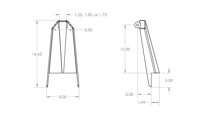 Load image into Gallery viewer, 12&quot; Shock Tower, 2&quot; Deep - Pair
