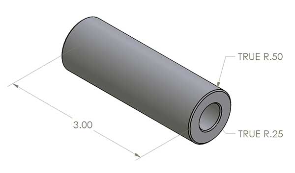 Load image into Gallery viewer, Shock Bung Pair, Flat Faced, 3&quot; Long

