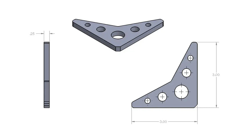 Load image into Gallery viewer, 5 Hole Gusset (Single)
