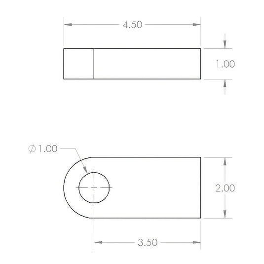 Weld-On Bumper Clevis Mount