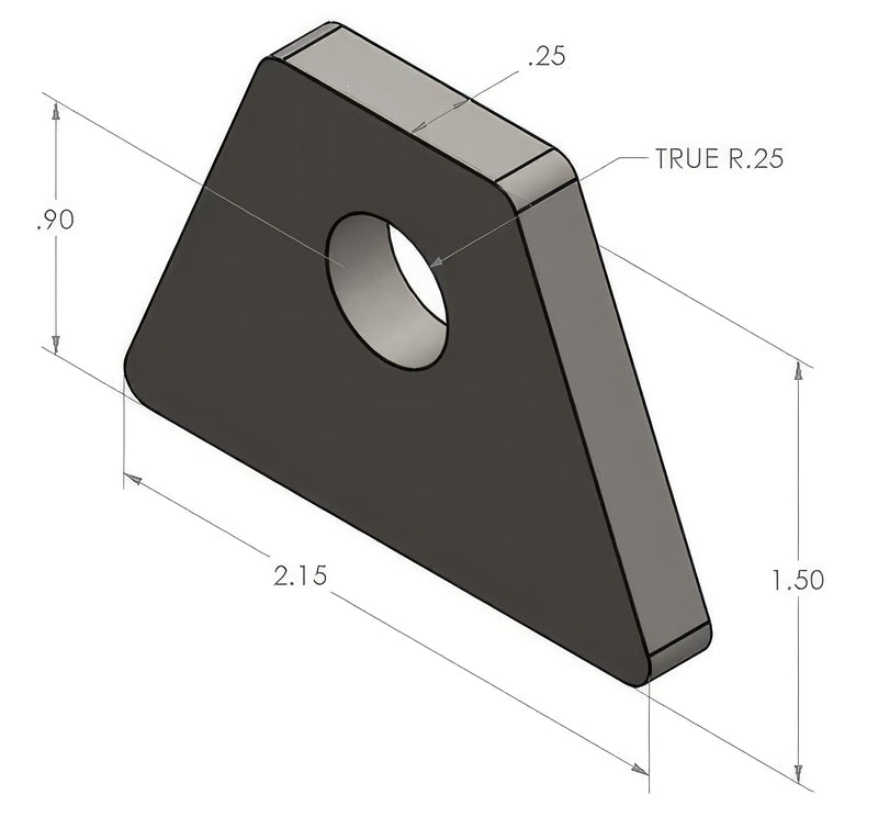 Load image into Gallery viewer, Flat Trick Tab .5&quot; Hole - (Single)

