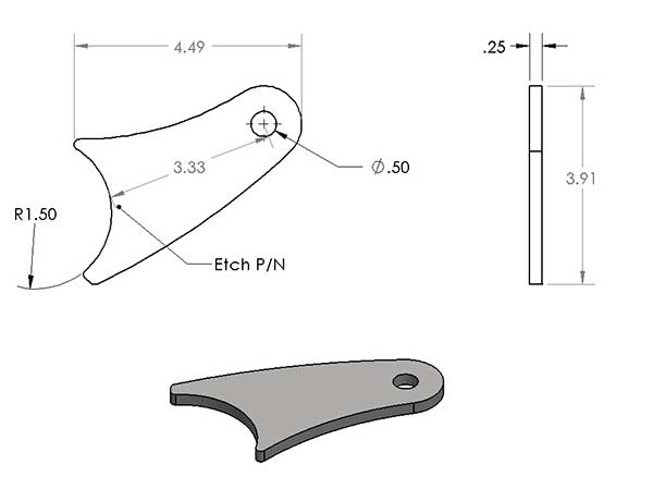 Load image into Gallery viewer, Long Curved Shock Tab (Pair)
