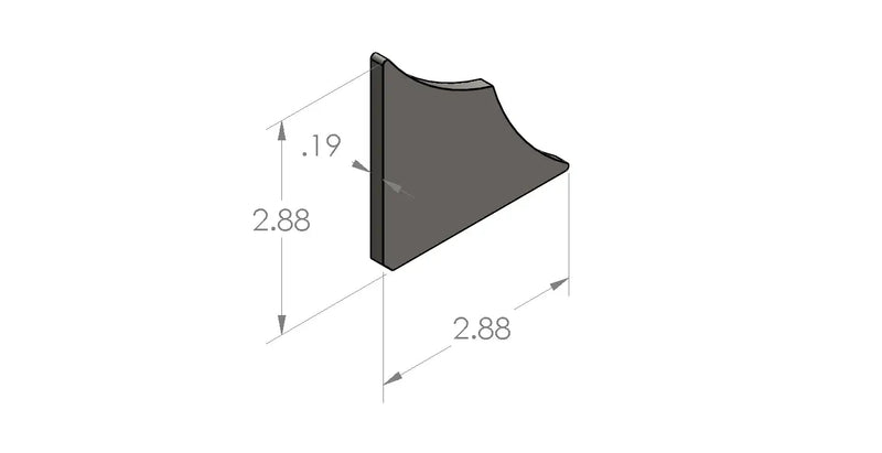 Load image into Gallery viewer, 3&quot; 90 Degree Gusset - Pair
