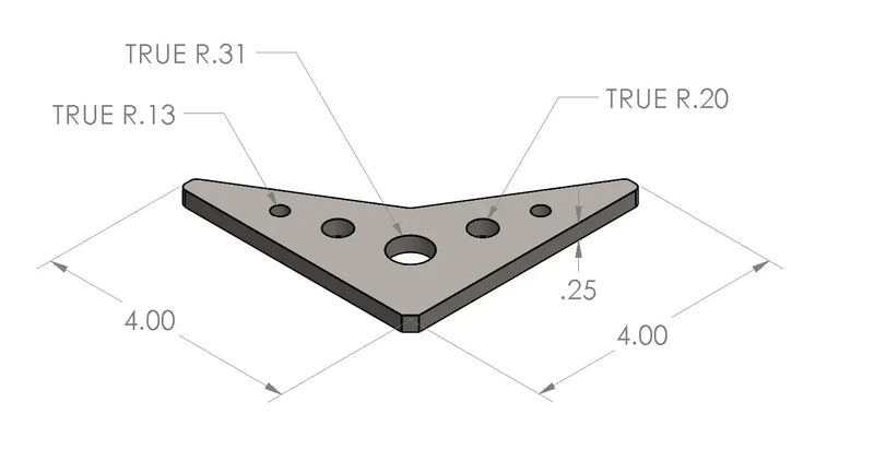 Load image into Gallery viewer, 4&quot; 5 Hole Gusset - (Single)
