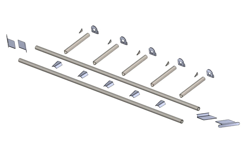Load image into Gallery viewer, DIY Rock Sliders - No Tubing
