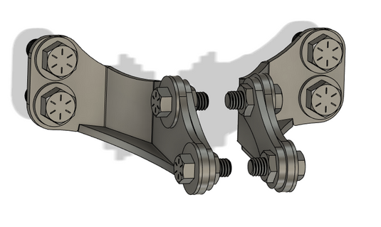Rear Bumper Tie-In Brackets For Jeep TJ/LJ