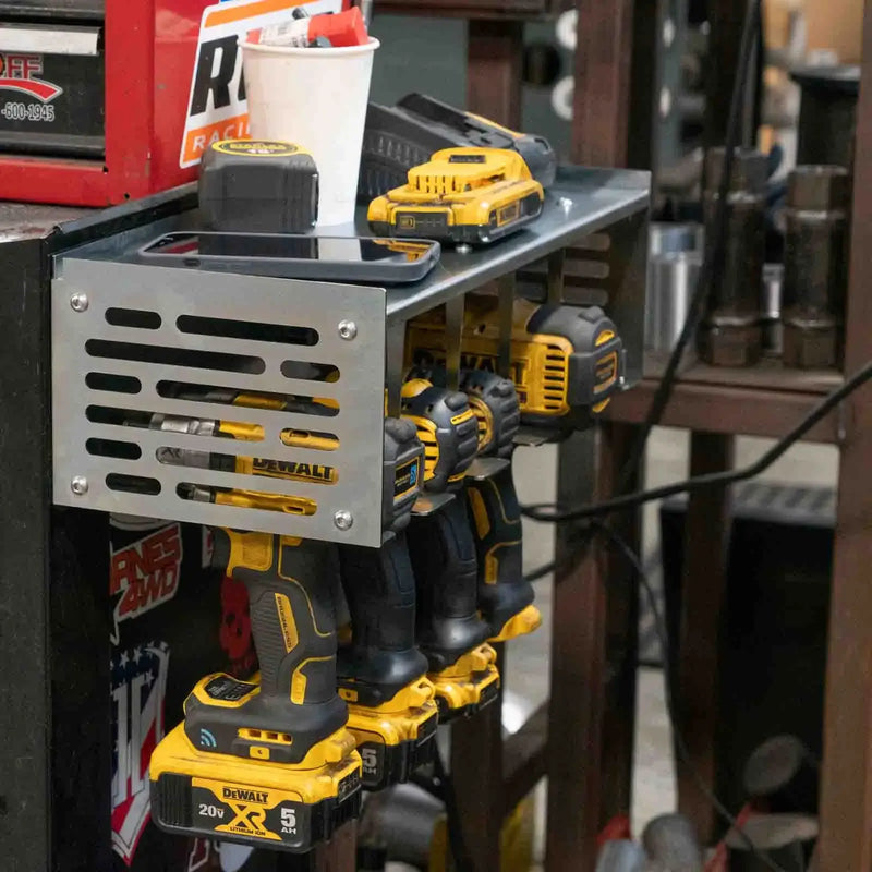 Load image into Gallery viewer, 5 Drill/Driver Rack with Shelf
