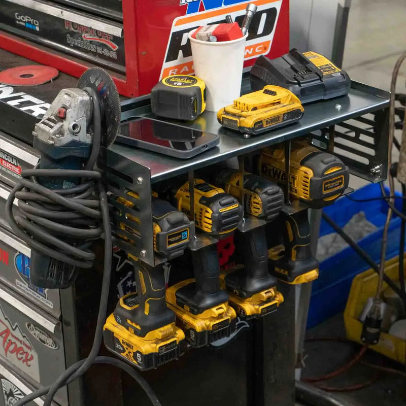 Load image into Gallery viewer, 5 Drill/Driver Rack with Shelf
