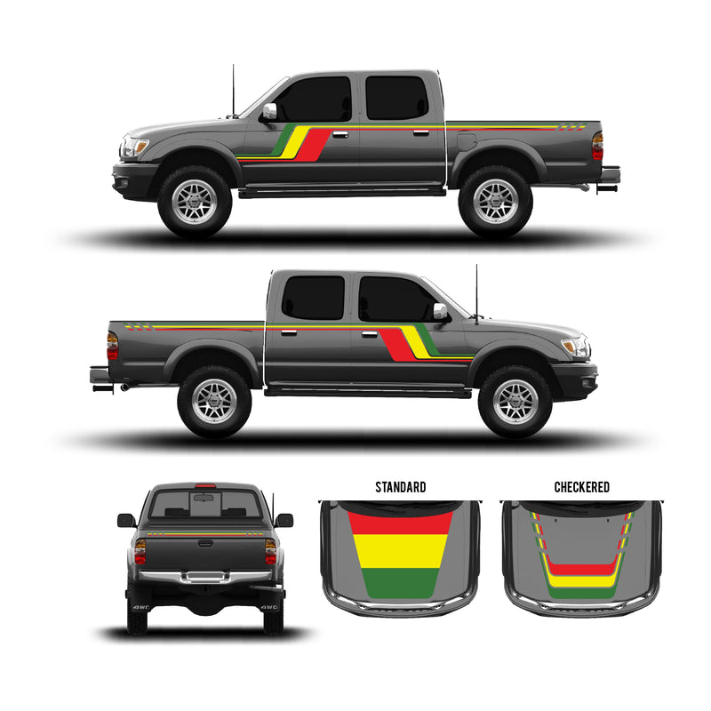 Load image into Gallery viewer, 2001-04 Tacoma Checkered Stripe Kit
