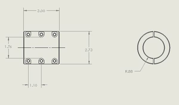 Load image into Gallery viewer, Ruffstuff 1.75&quot; OD Tube Clamp
