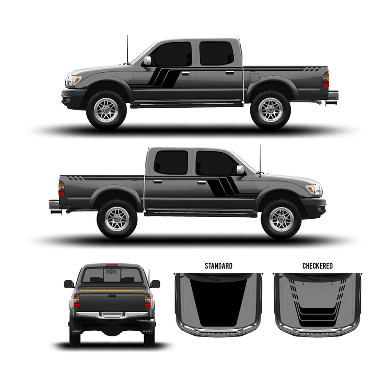 Load image into Gallery viewer, 2001-04 Tacoma Checkered Stripe Kit
