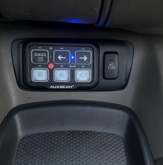 2001-2007 Toyota Sequoia/Tundra Auxbeam 6 + 1 Switch Panel Mount
