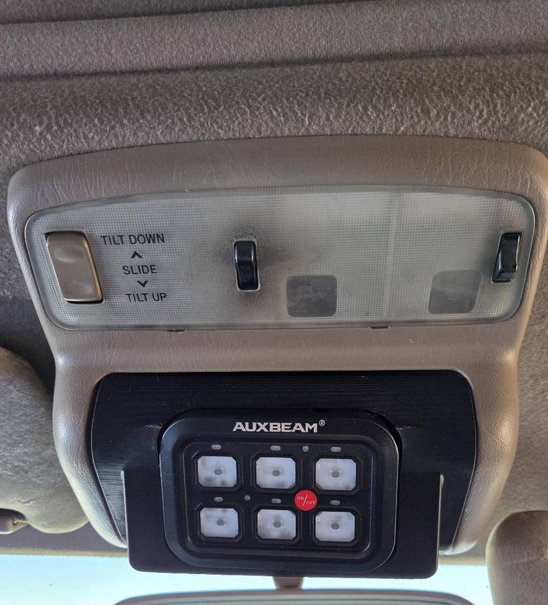 Load image into Gallery viewer, 1996-2002 Toyota 4Runner Auxbeam 6/8/8 XL Overhead Switch Panel Mount
