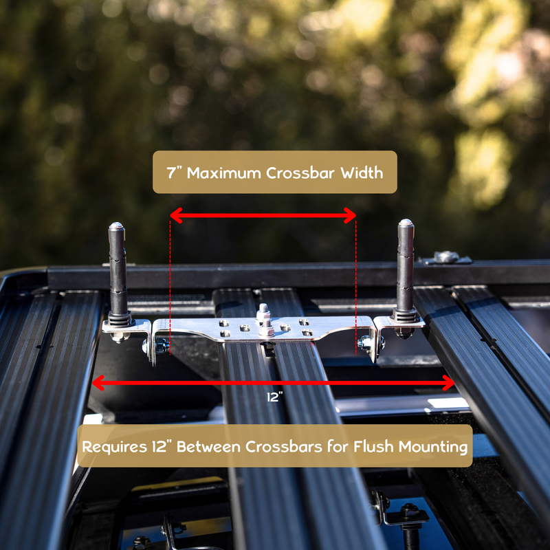 Load image into Gallery viewer, Overland Kitted Stealth Folding MAXTRAX® Roof Rack Mount
