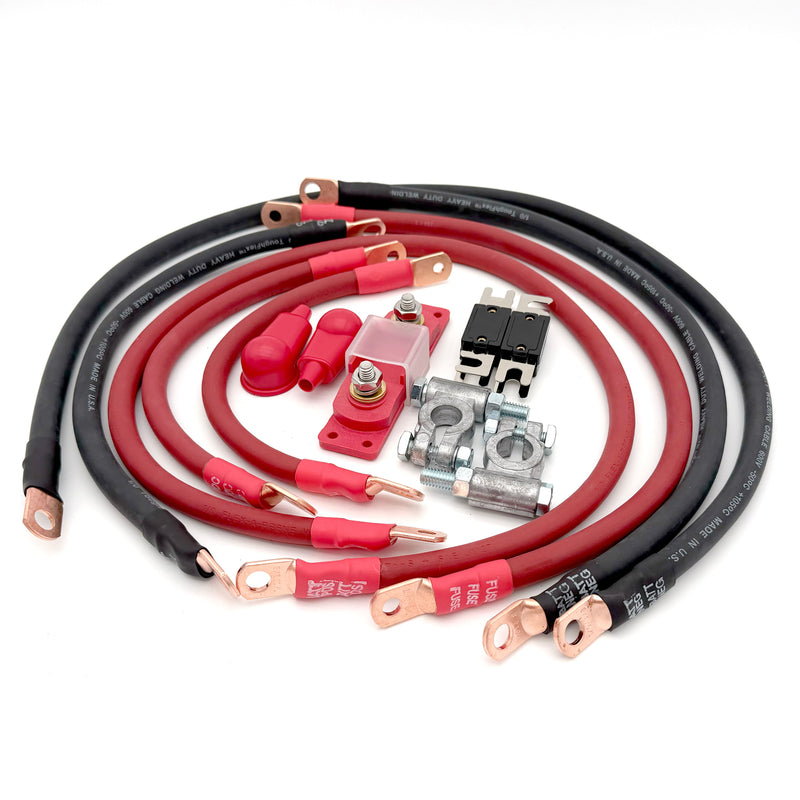 Load image into Gallery viewer, Jeep Wrangler TJ / LJ Big 7 Battery Cable Kit (1997-2006)
