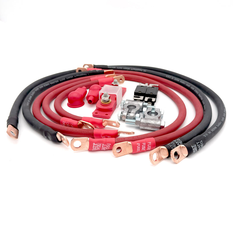 Load image into Gallery viewer, Jeep Wrangler TJ / LJ Big 7 Battery Cable Kit (1997-2006)
