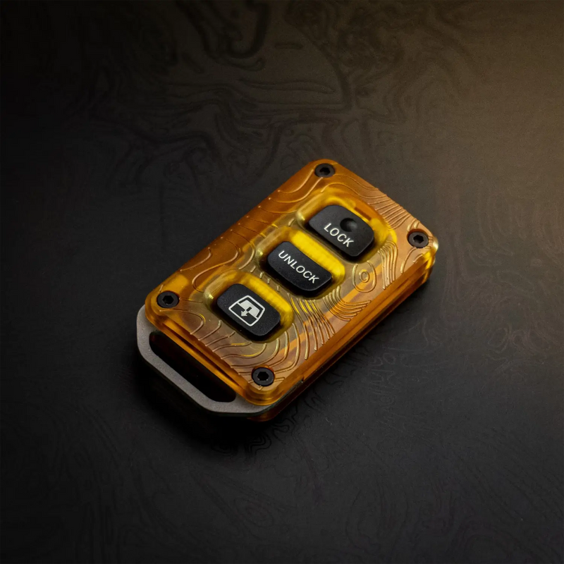 Load image into Gallery viewer, Titanium x Ultem Key Fob Case - Topo
