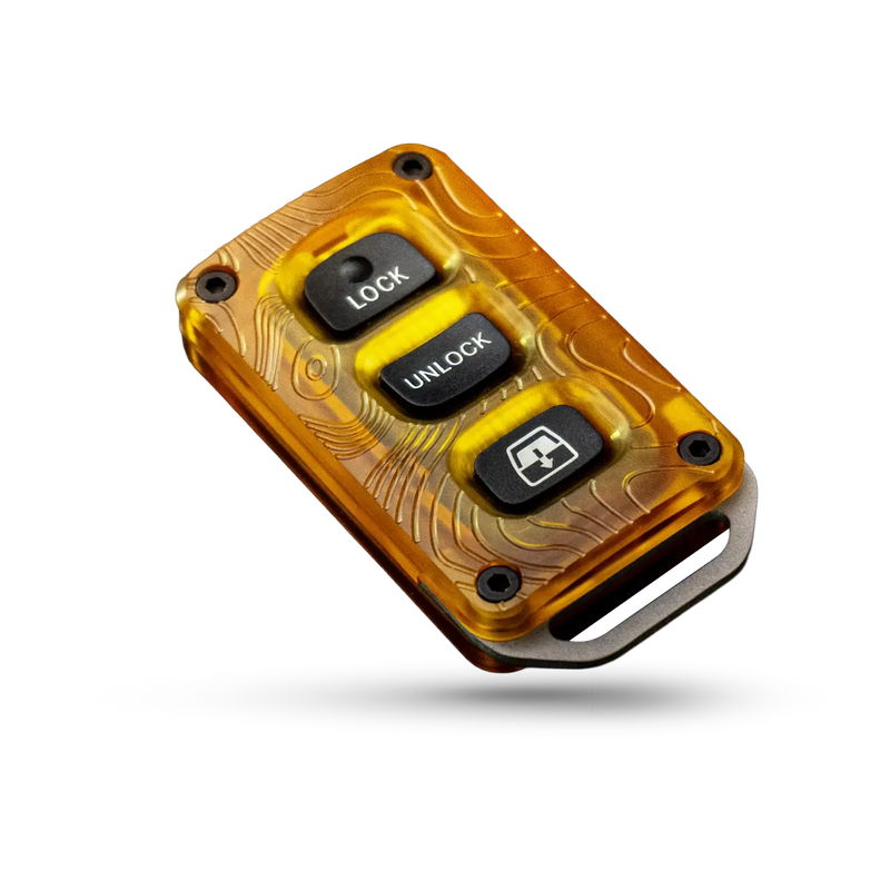 Load image into Gallery viewer, Titanium x Ultem Key Fob Case - Topo
