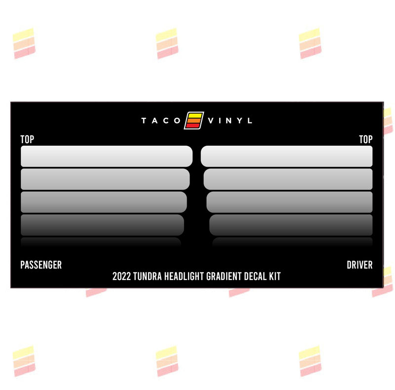 Load image into Gallery viewer, 2022+ Tundra Headlight Gradient Decal Kit

