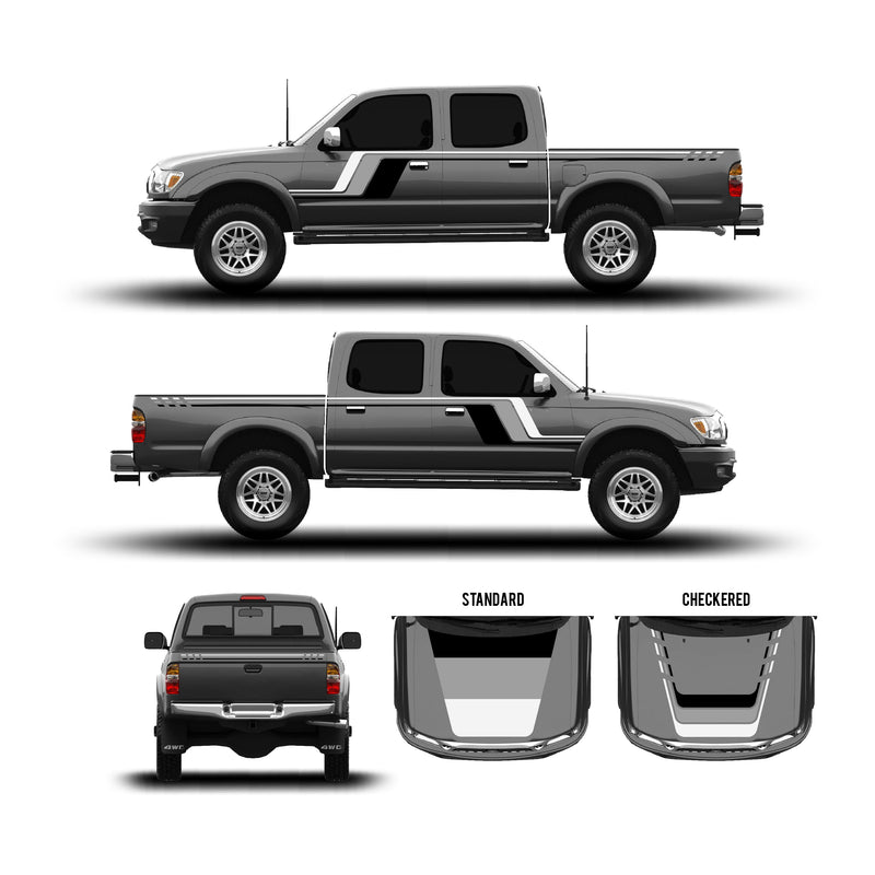 Load image into Gallery viewer, 2001-04 Tacoma Checkered Stripe Kit
