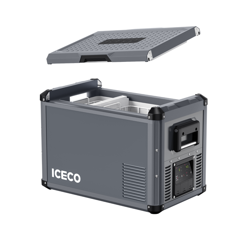 Load image into Gallery viewer, VL45ProD Dual Zone Portable Freezer - Gray | ICECO
