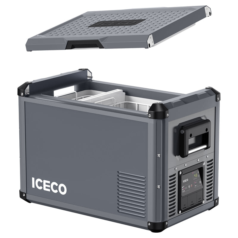 Load image into Gallery viewer, VL45ProS Gray Single Zone Portable Fridge Freezer | ICECO | 45 LT
