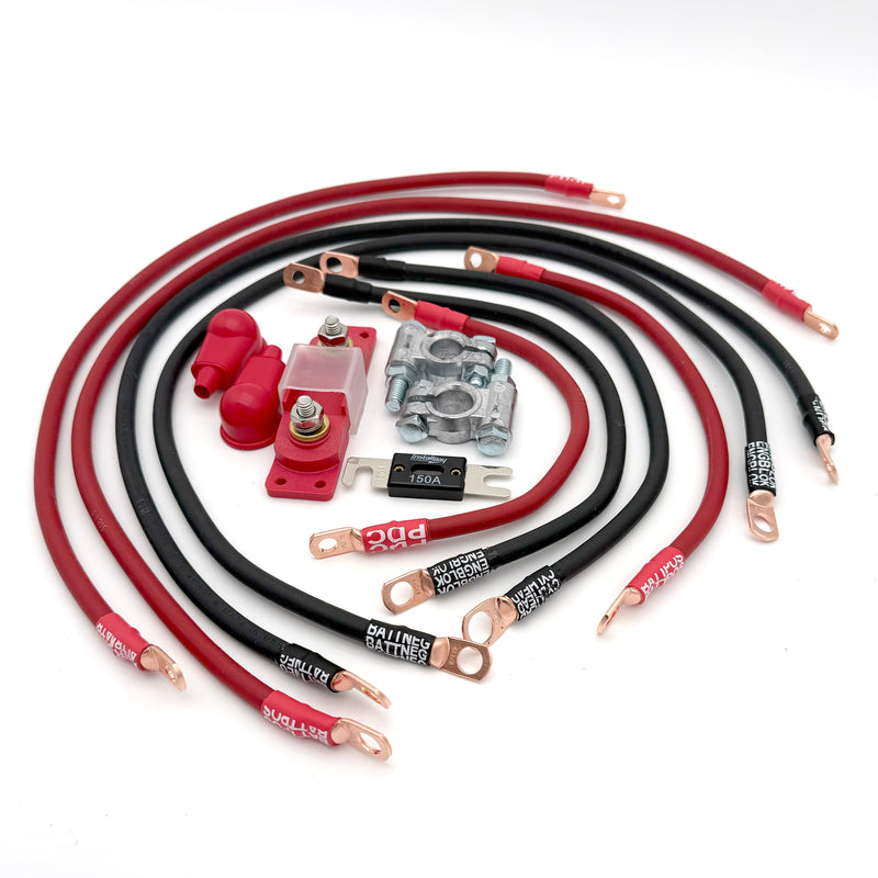 Load image into Gallery viewer, Jeep Wrangler YJ Big 7 Battery Cable Kit (1986-1995)
