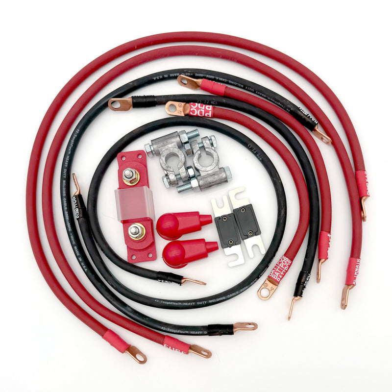 Load image into Gallery viewer, Jeep Wrangler YJ Big 7 Battery Cable Kit (1986-1995)
