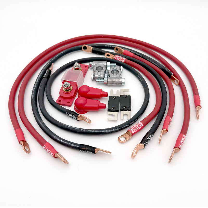 Load image into Gallery viewer, Jeep Wrangler YJ Big 7 Battery Cable Kit (1986-1995)
