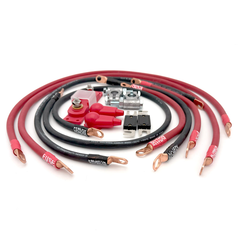 Load image into Gallery viewer, Jeep Wrangler YJ Big 7 Battery Cable Kit (1986-1995)
