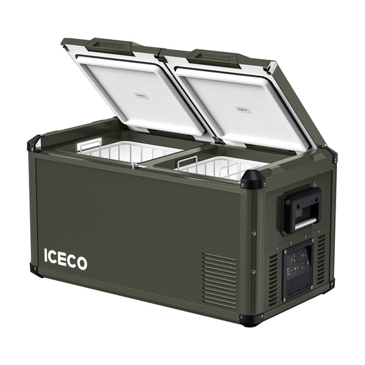 Load image into Gallery viewer, VL75ProD Olive 12V Heavy Duty Fridge Freezer | ICECO | 75 LT
