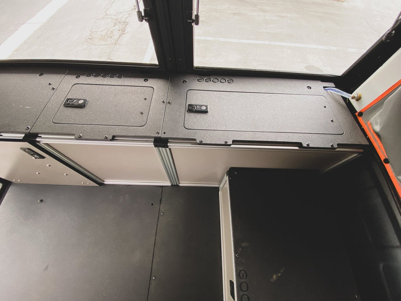 Load image into Gallery viewer, Alu-Cab Alu-Cabin Canopy Camper - Toyota Tundra 2007-2021 2nd and 2.5 Gen. - Middle Utility Module - 6&#39;5&quot; Bed
