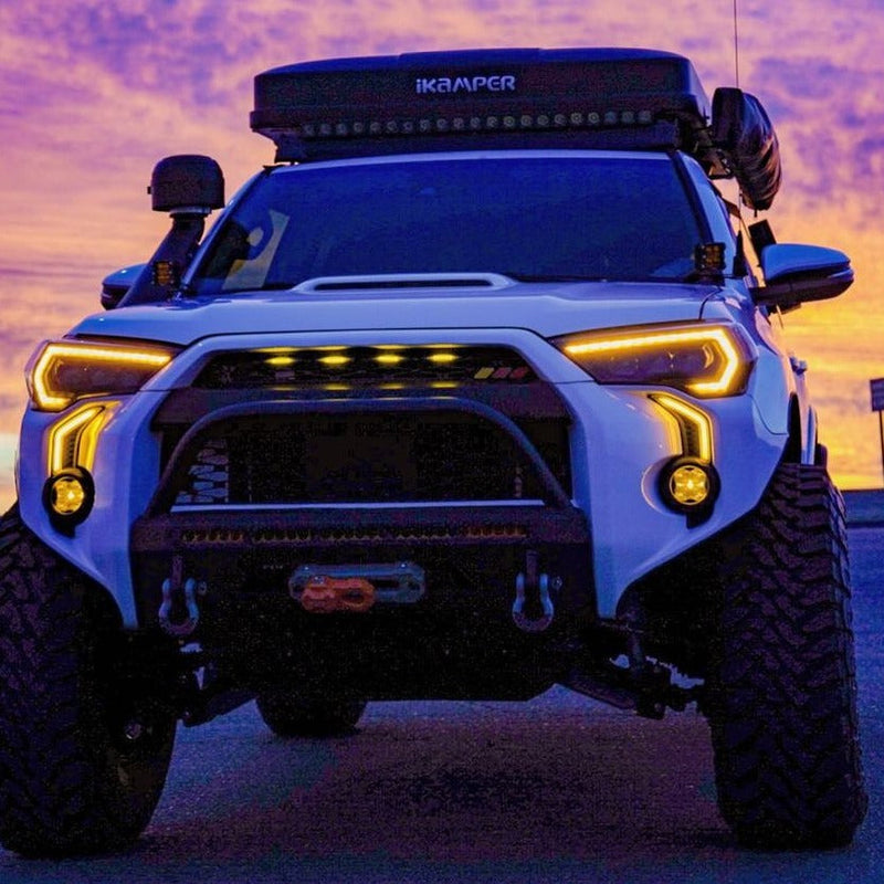 Load image into Gallery viewer, LED DRL Fog Light Fang Bezel Kit for 4Runner (2014-2024)
