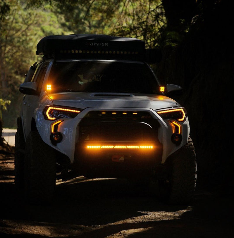 Load image into Gallery viewer, LED DRL Fog Light Fang Bezel Kit for 4Runner (2014-2024)
