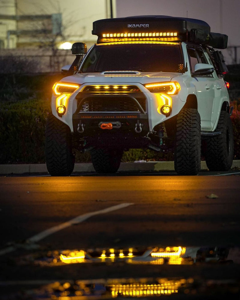 Load image into Gallery viewer, LED DRL Fog Light Fang Bezel Kit for 4Runner (2014-2024)
