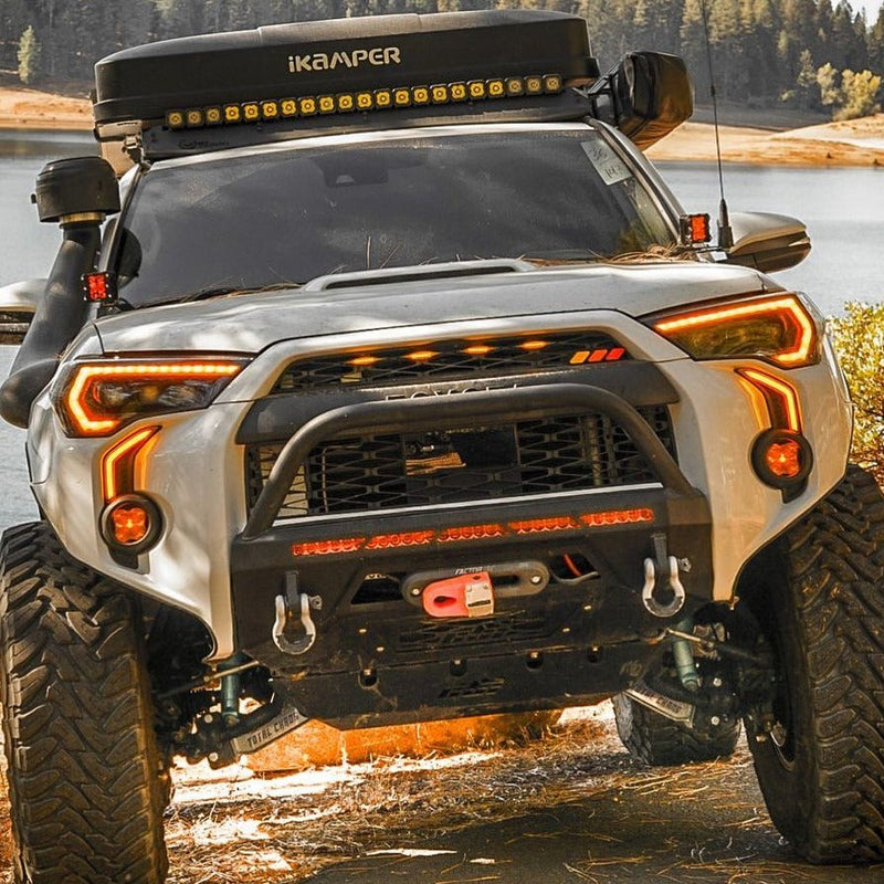 Load image into Gallery viewer, LED DRL Fog Light Fang Bezel Kit for 4Runner (2014-2024)
