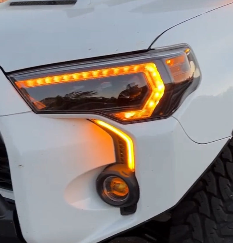 Load image into Gallery viewer, LED DRL Fog Light Fang Bezel Kit for 4Runner (2014-2024)
