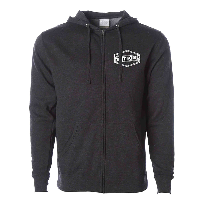 Load image into Gallery viewer, Heather Grey Zip Up Hoodie
