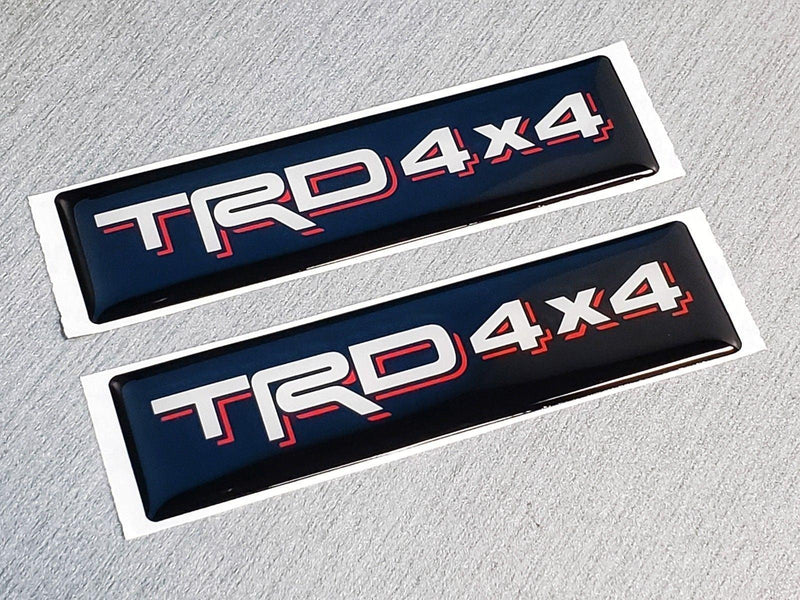 Load image into Gallery viewer, Domed Toyota TRD 4x4 Emblem Inserts for Weathertech Floor Mats (Single) Tacoma Tundra
